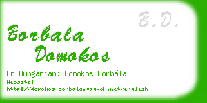 borbala domokos business card